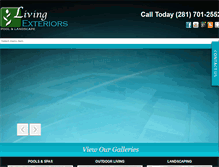 Tablet Screenshot of living-exteriors.com
